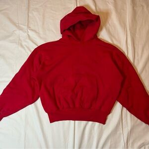 YEEZY X GAP RED DOUBLE LAYER HOODIE